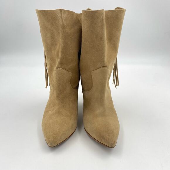 Jérôme Dreyfuss Women Suede Fringe Heel Boho Ankle Boots Size EU 37 US 7 - Picture 6 of 8
